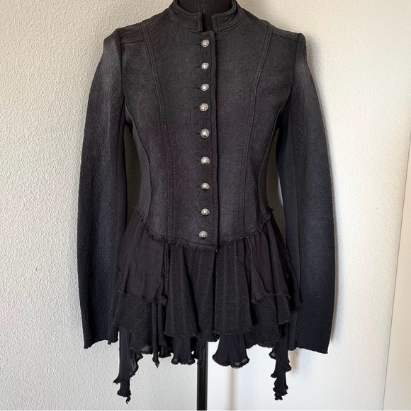 Free People Romantics Black Sz 10 M US - Picture 2 of 9